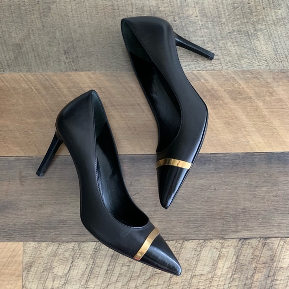 Saint Laurent Paris 80 Pointed Toe Pump - Picture 2 of 8